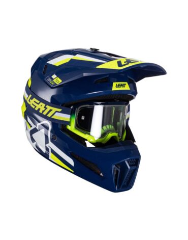 Leatt Шлем кроссовый Moto 3.5 Helmet Kit 2024 Blue