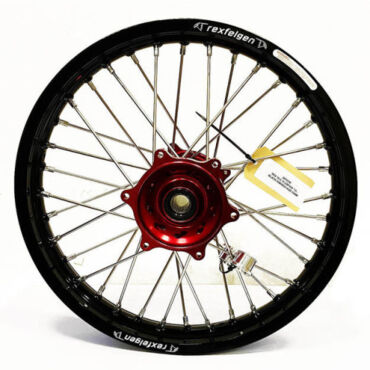 Колесо заднее Haan Rex 18 2,15 CRF450 13-.. с черным ободом и красной ступицей 25mm - миниатюра 1