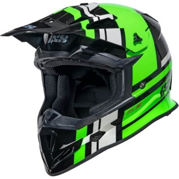 IXS Мотошлем iXS361 2.3 Черно зеленый - миниатюра 1