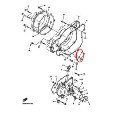 Шайба сальника YZ YZF250 450(03 13) - миниатюра 1