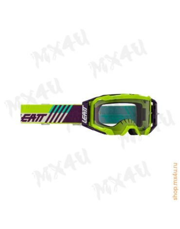 Очки для мотокросса Velocity 5.5 Cryztal Лайм Purple 75 VLT