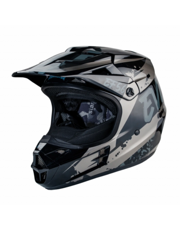 Шлем кроссовый EF56 Base MX Чёрный глянец ABC