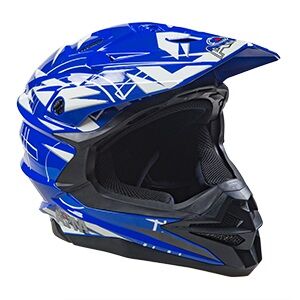 Шлем кроссовый AiM JK803S Blue White - миниатюра 1
