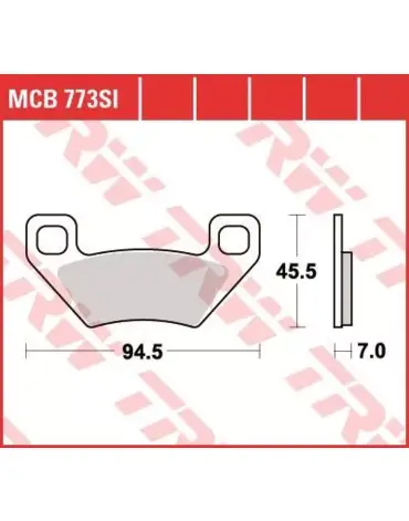 Колодки тормозные дисковые MCB773SI