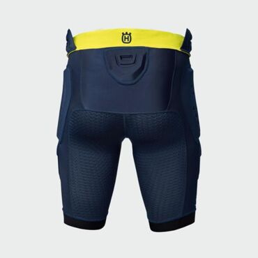 Шорты защитные Leatt 3DF 5.0 Husqvarna, blue yellow (L, Взрослая ) - миниатюра 1
