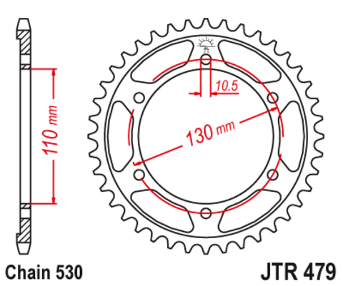 Звезда ведомая JTR479.42