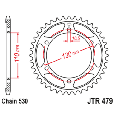 Звезда ведомая JTR479.42 - миниатюра 1