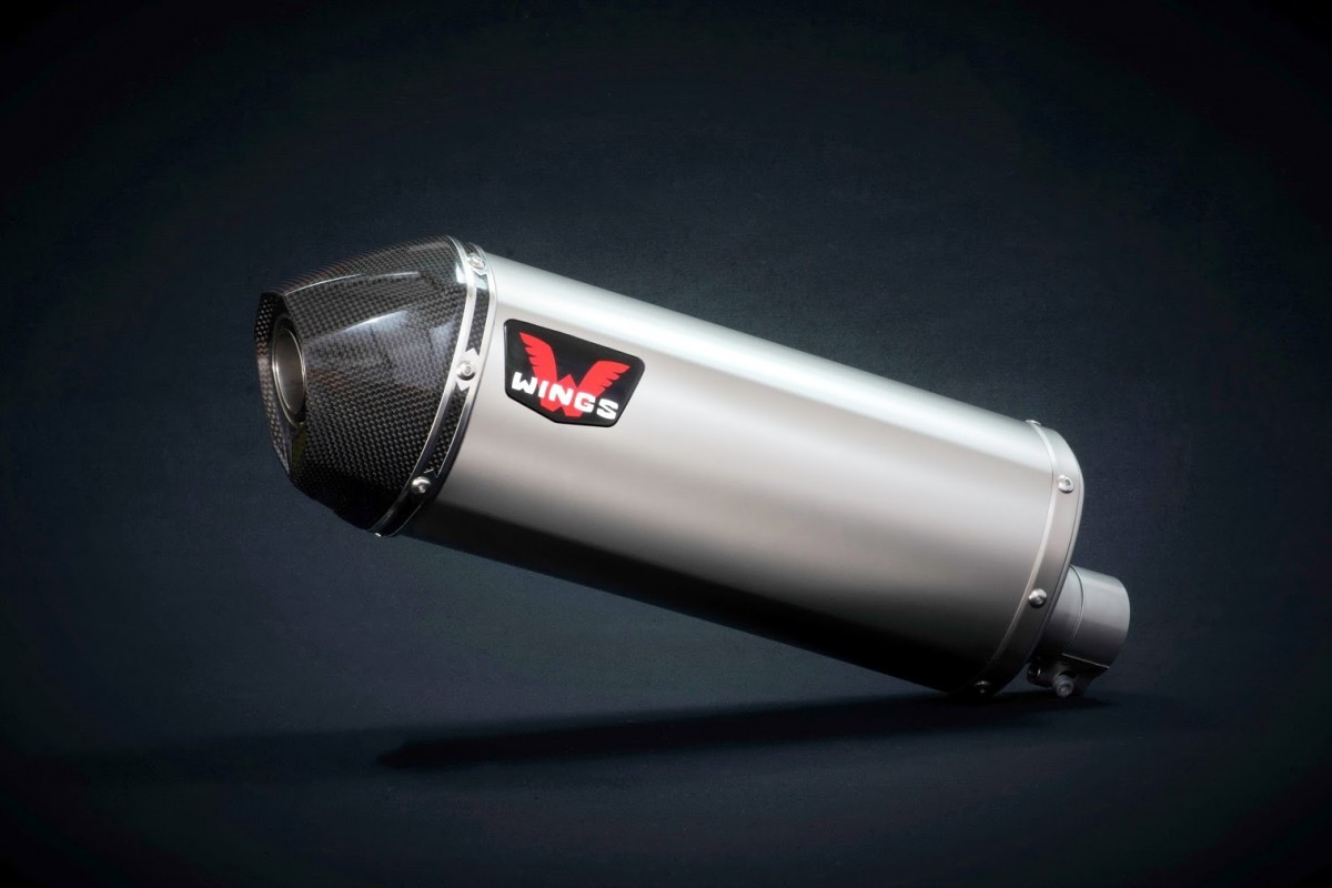Wings Titanium Mufflers прямоточный титановый выхлоп (BLACK) HONDA CRF1000 - фото 2