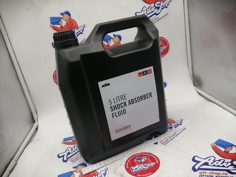 KTM масло в амортизатор WP SHOCK ABSORBER FLUID 5 LT ( 50180751S1 / 50180342S1 ) - фото 2