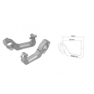 Крепления для защиты рук ZETA Armor Long U Clamp Kit for 1 1 8