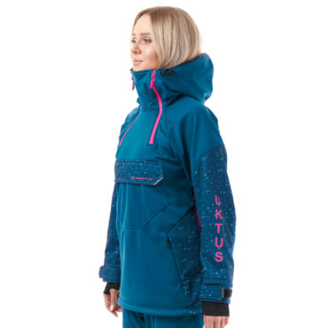 Dragonfly Куртка анорак сноубордическая DF Uktus Woman Dark Ocean - Pink - миниатюра 9
