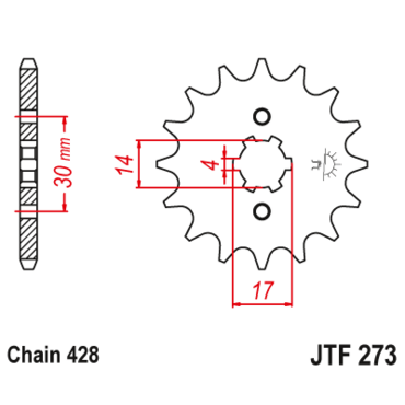 Звезда ведущая  JTF273 16 - миниатюра 1