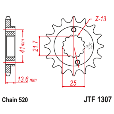 Звезда ведущая JTF1307.14 - миниатюра 1