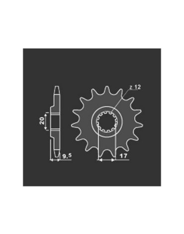 Звезда передняя 13 зубов KTM SX65 98 20 / Husqvarna TC65 17 20 PBR