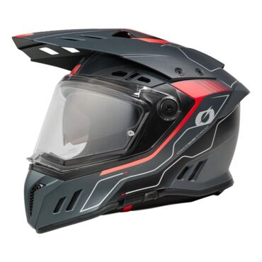 Oneal Шлем кроссовый со стеклом Sierra RS Echo красный черный - миниатюра 2