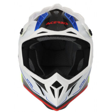 Acerbis Шлем STEEL CARBON 22 06 White Black - миниатюра 3
