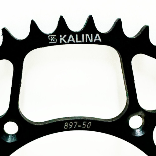 Звезда задняя стальная черная KALINA 50 зубов KTM / Husqvarna / GasGas - фото 1