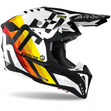 Airoh Мотошлем Aviator 3 Rainbow White Gloss - миниатюра 1