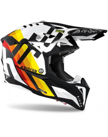 Airoh Мотошлем Aviator 3 Rainbow White Gloss