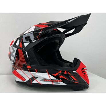 Шлем кроссовый AIM RH855 Carbon Razor White Red - миниатюра 2