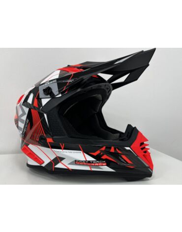Шлем кроссовый Карбоновый AIM RH855 Carbon Razor White Red