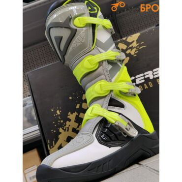 Мотоботы кроссовые Acerbis X TEAM Grey Yellow - миниатюра 4