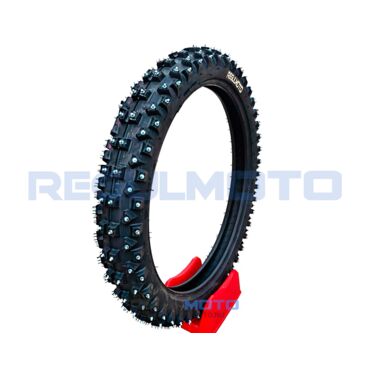 Мотошина 90 90 21 MT 218,  шипованная Regulmoto 264 шип.  - миниатюра 1