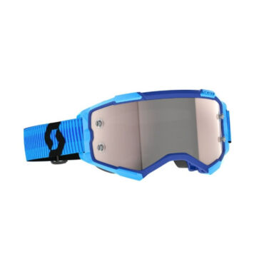 Scott Очки Fury blue black silver chrome works - миниатюра 2