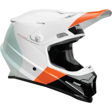 Шлем THOR SECTOR BOMBER MIPS S9 WHITE ORANGE - миниатюра 2