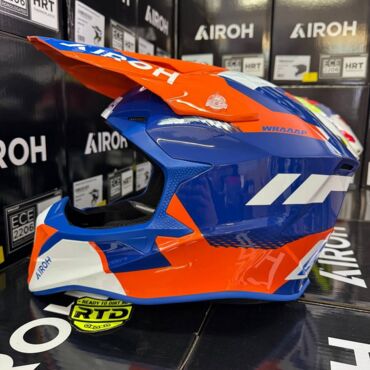 Шлем AIROH WRAAAP VISION Orange Blue (Глянцевый) - миниатюра 3