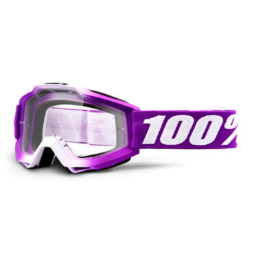 Подростковые очки для мотокросса 100% Accuri JR Framboise с прозрачной линзой - миниатюра 1