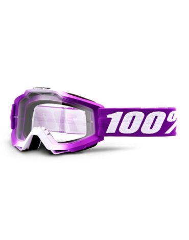 Подростковые очки для мотокросса 100% Accuri JR Framboise с прозрачной линзой