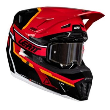 Leatt Шлем кроссовый  7.5 V26 Red + очки Velocity 4.5 - миниатюра 6