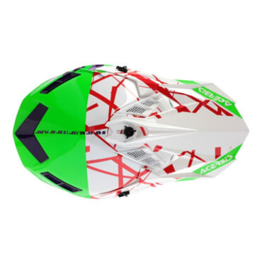 Acerbis Шлем X Track 22 06 Green White - миниатюра 3