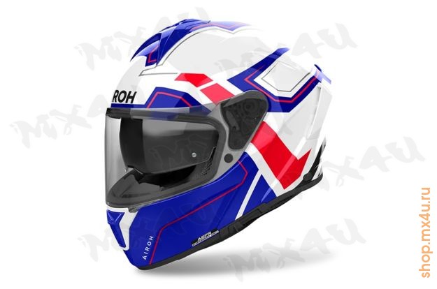 Дорожный шлем Spark 2 Dart Blue Red Gloss - фото 1
