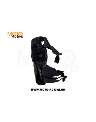 Защита колена шарнирная ATAKI SC P212 Hi Viz зеленая черная