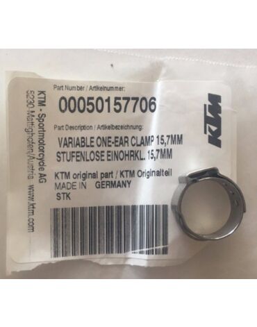 Хомут топливного шланга обжимной (15,7 мм) KTM / Husqvarna / GasGas