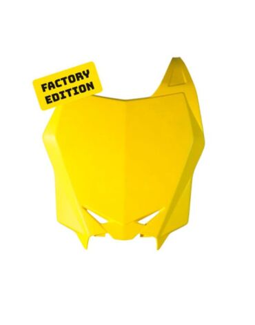 Панель номерная передняя SUZUKI RM Z 250 (2010 2018), RM Z 450 (2008 2017) FACTORY, Желтая