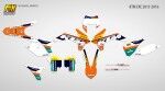 Наклейки на KTM EXC 2014 2016 DHL