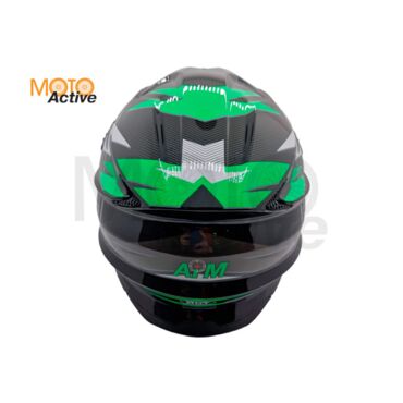 Шлем AiM JK803S Green Black - миниатюра 3