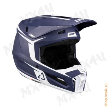 Шлем 3.5 V26 Thermoplastic + 3.5 очки Vizion - Синий - миниатюра 2