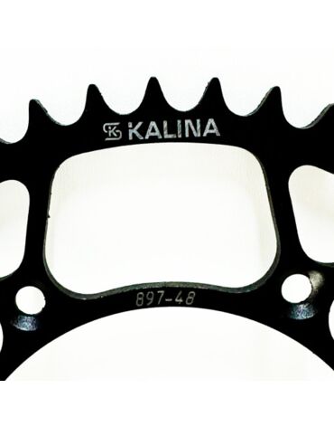 Звезда задняя стальная черная KALINA 48 зубов KTM / Husqvarna / GasGas