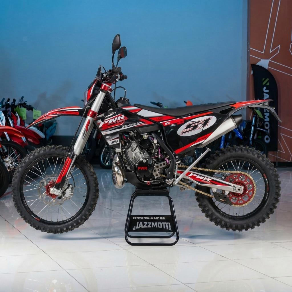 Мотоцикл кроссовый PWR FS250 (2 STROKE) красный - фото 1