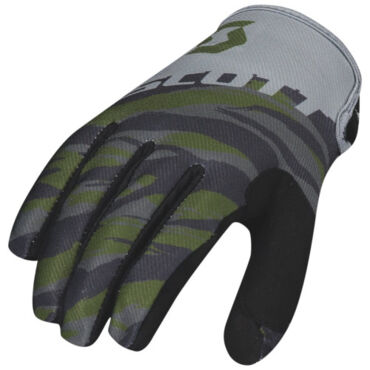 Scott Перчатки 350 Dirt Kids green tan - миниатюра 1