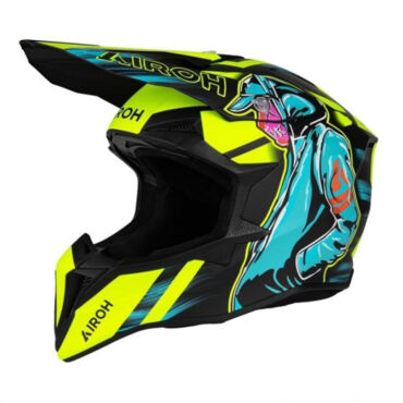 Airoh Мотошлем Wraaap Cyber Yellow Matt - миниатюра 2