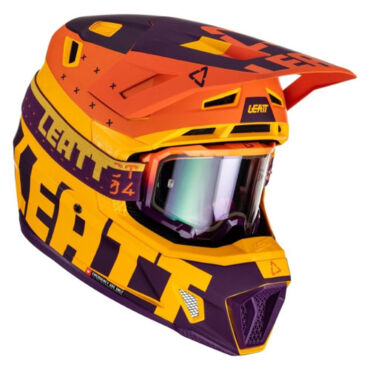 Leatt Шлем кроссовый Kit Moto 7.5 V23 Indigo - миниатюра 3