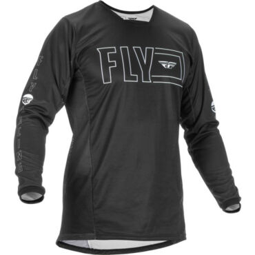 Джерси FLY RACING KINETIC FUEL Black White (2022) - миниатюра 3