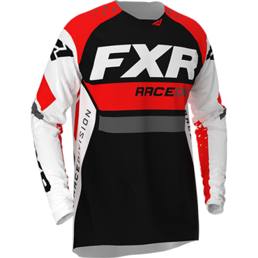 Джерси FXR REVO MX, White Red Char Black - миниатюра 1