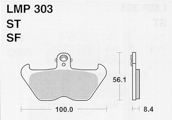 Колодки дискового тормоза AP Racing LMP303 SF (FDB2050 / FA407) - миниатюра 1