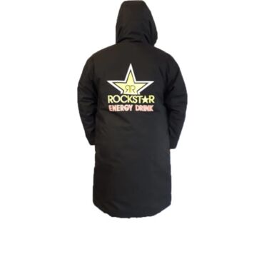 Плащ детский утепленный SPG Rockstar Energy, black (YL, Детская Кросс эндуро) - миниатюра 1